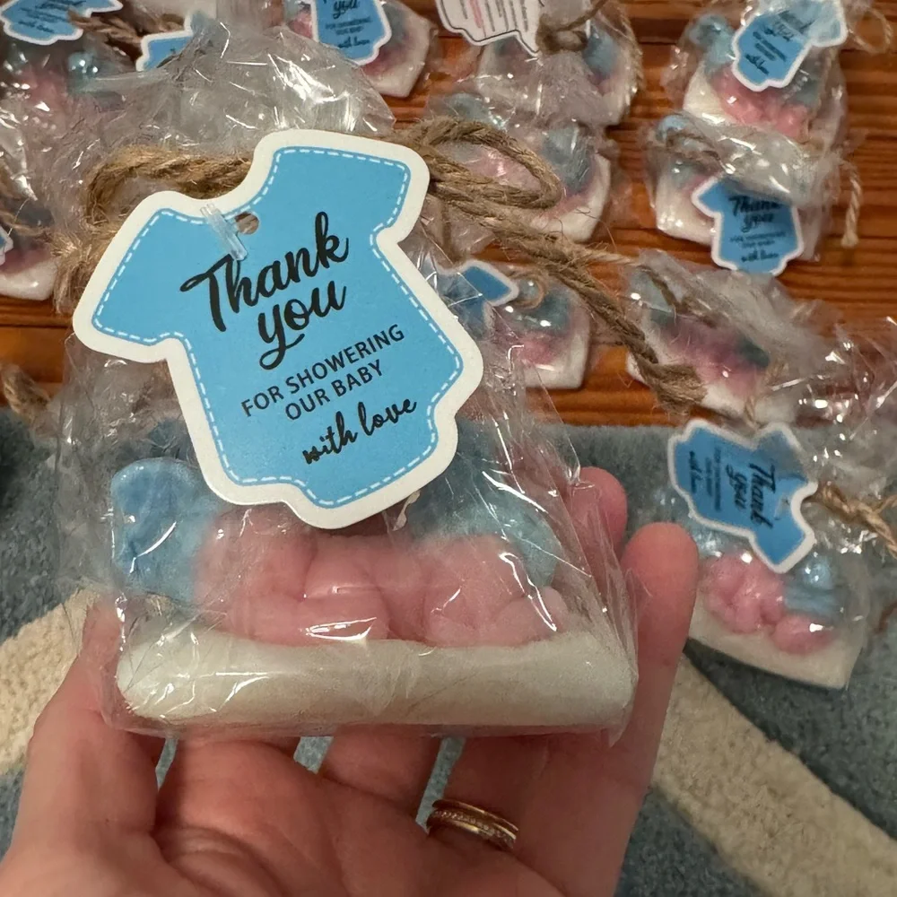 Pink and Blue Baby Shower Soap Favors